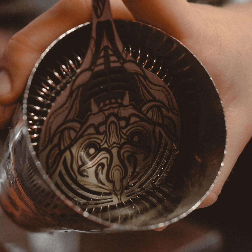 Стрейнер-хоторн Cocktail Design Hannya by Tattoo.Darina