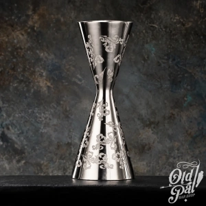 Джиггер с гравировкой "Leaves" Barsoul 30/45 мл.