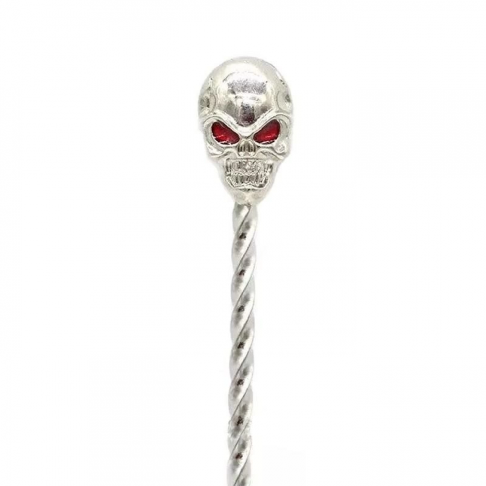 Барная ложка Skull Red Eyes 43 см